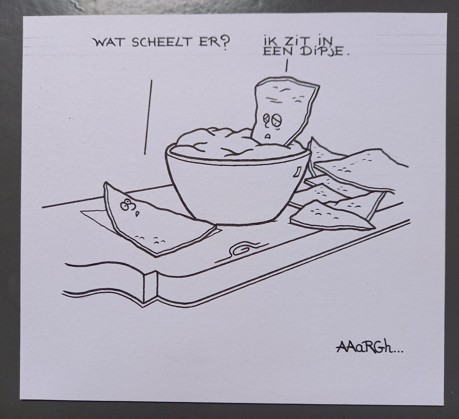 Originele cartoon: Dipje