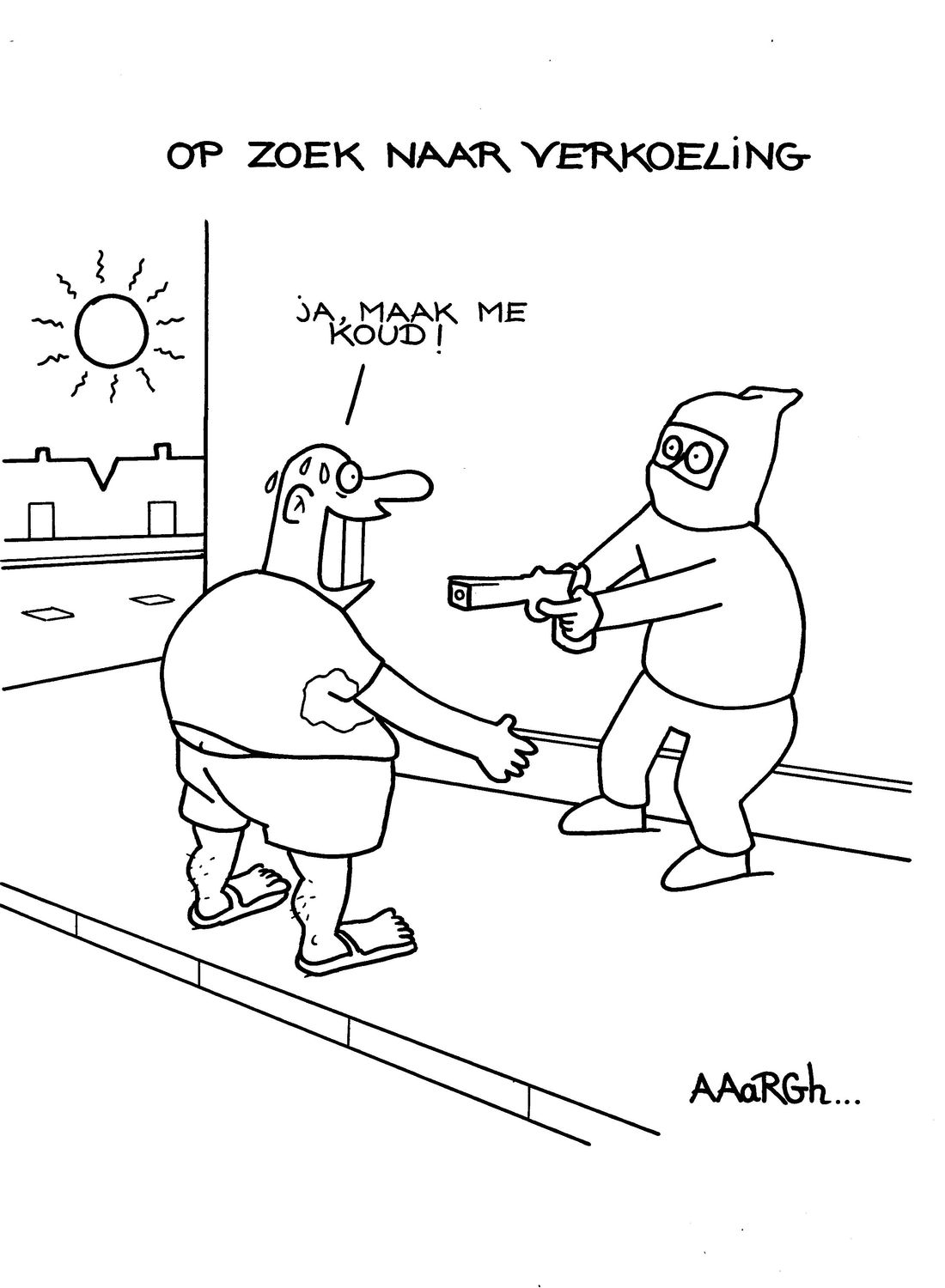 Originele cartoon: Verkoeling