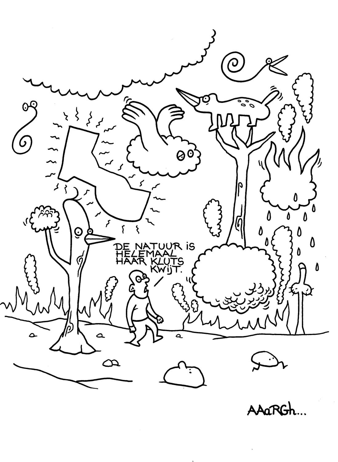 Originele cartoon: Natuur