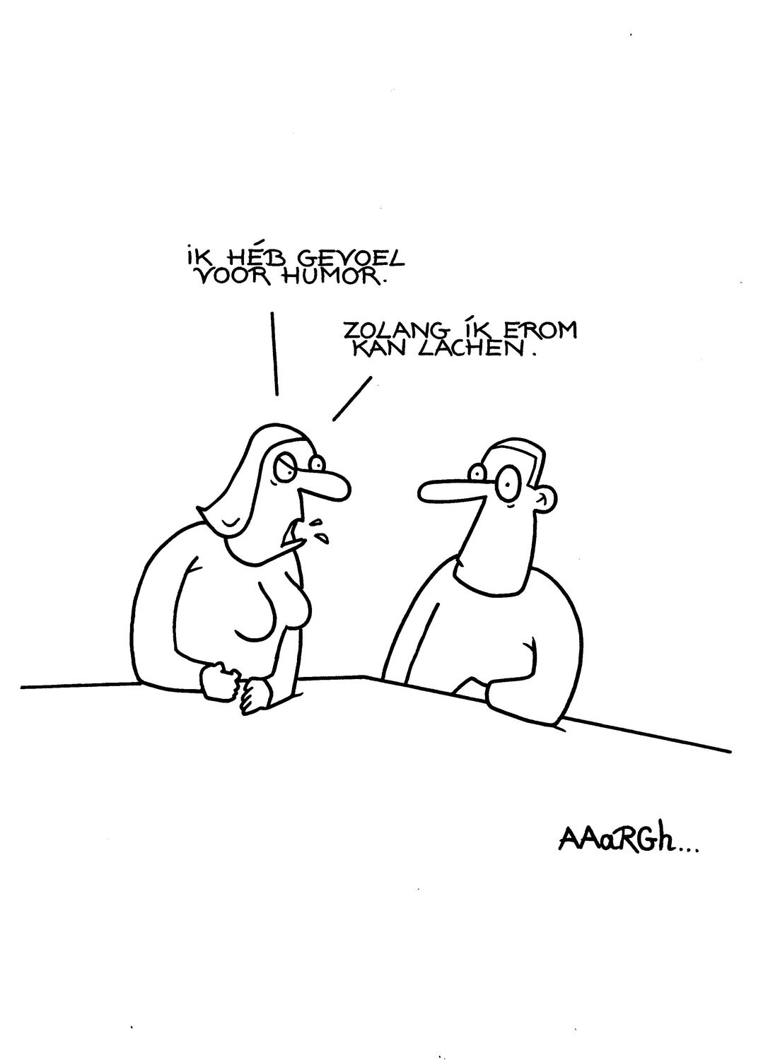 Originele cartoon: Humor
