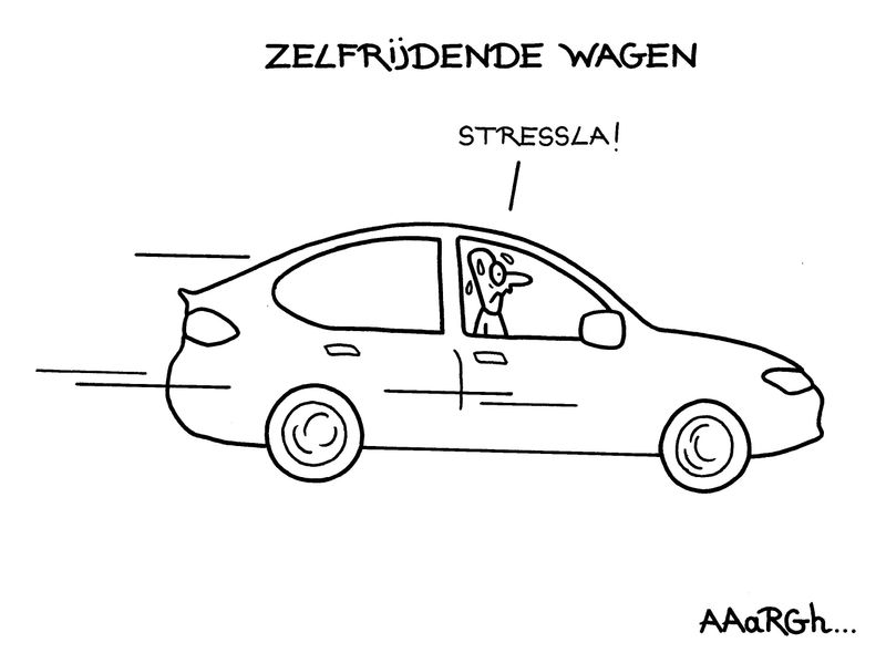 Originele cartoon: Stressla