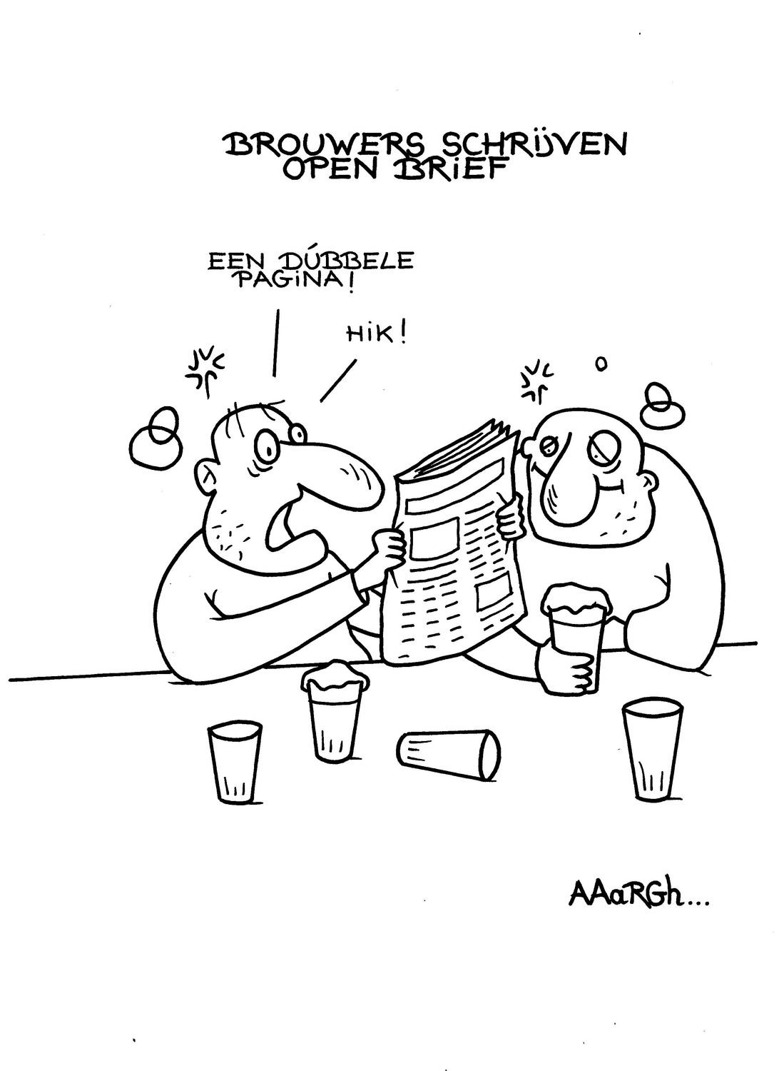 Originele cartoon: Brouwers