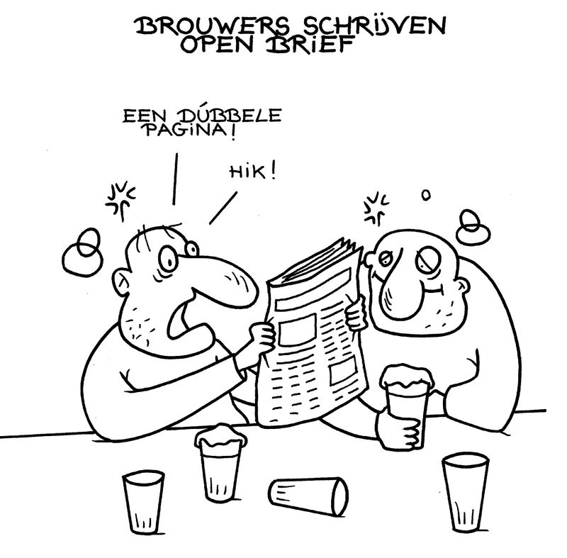 Originele cartoon: Brouwers