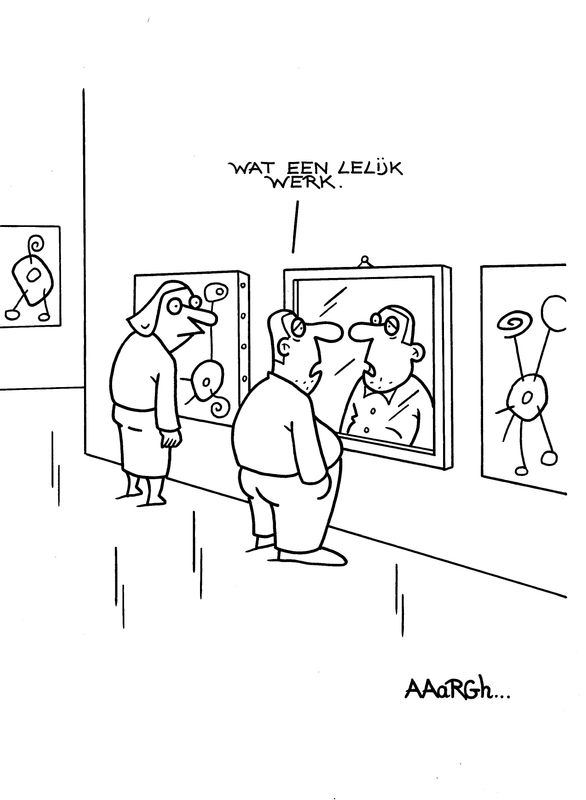 Originele cartoon: Lelijk werk