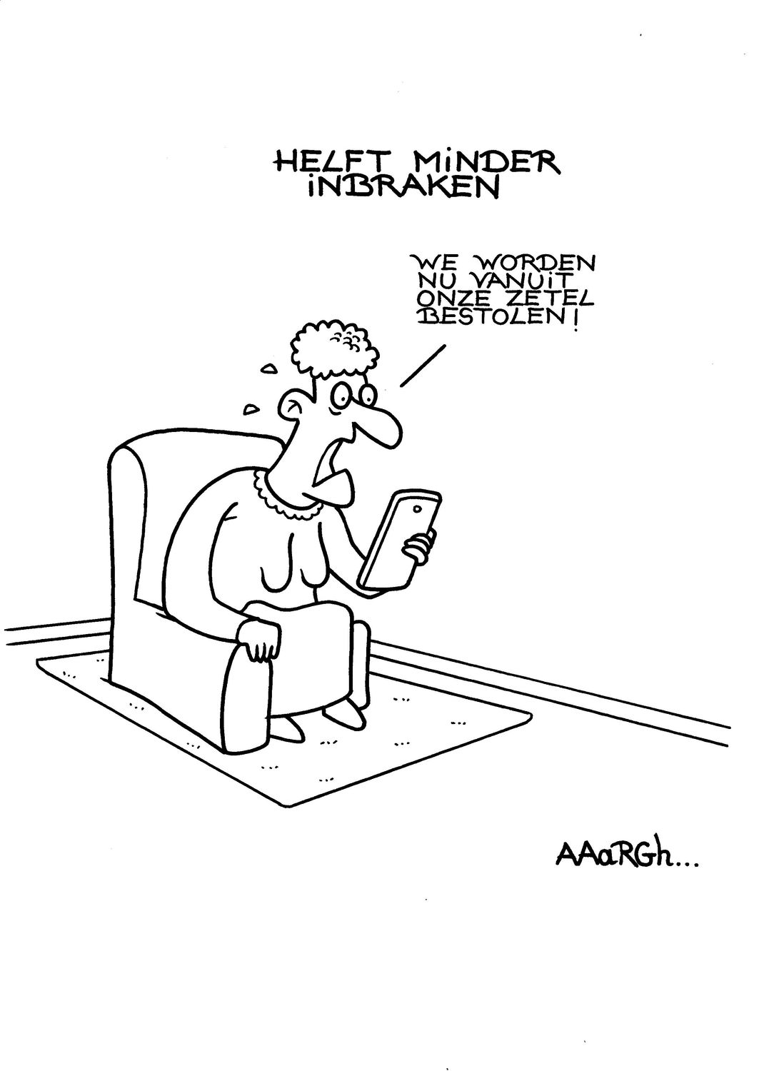 Originele cartoon: Inbraken