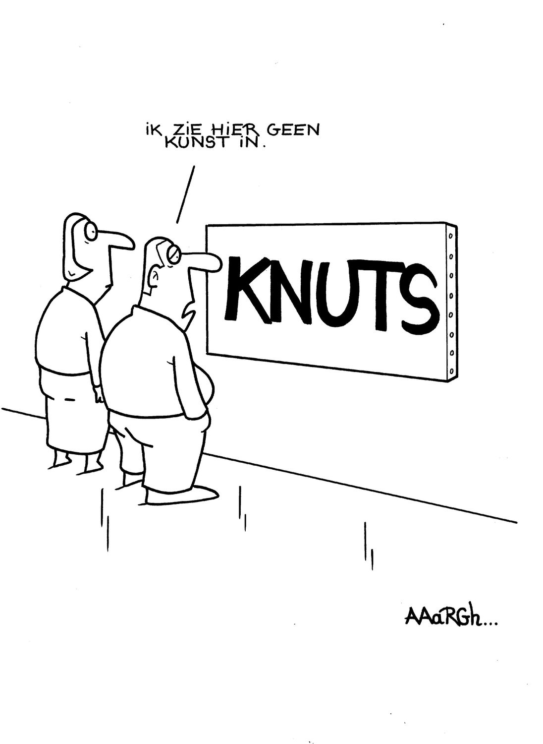 Originele cartoon: Knuts