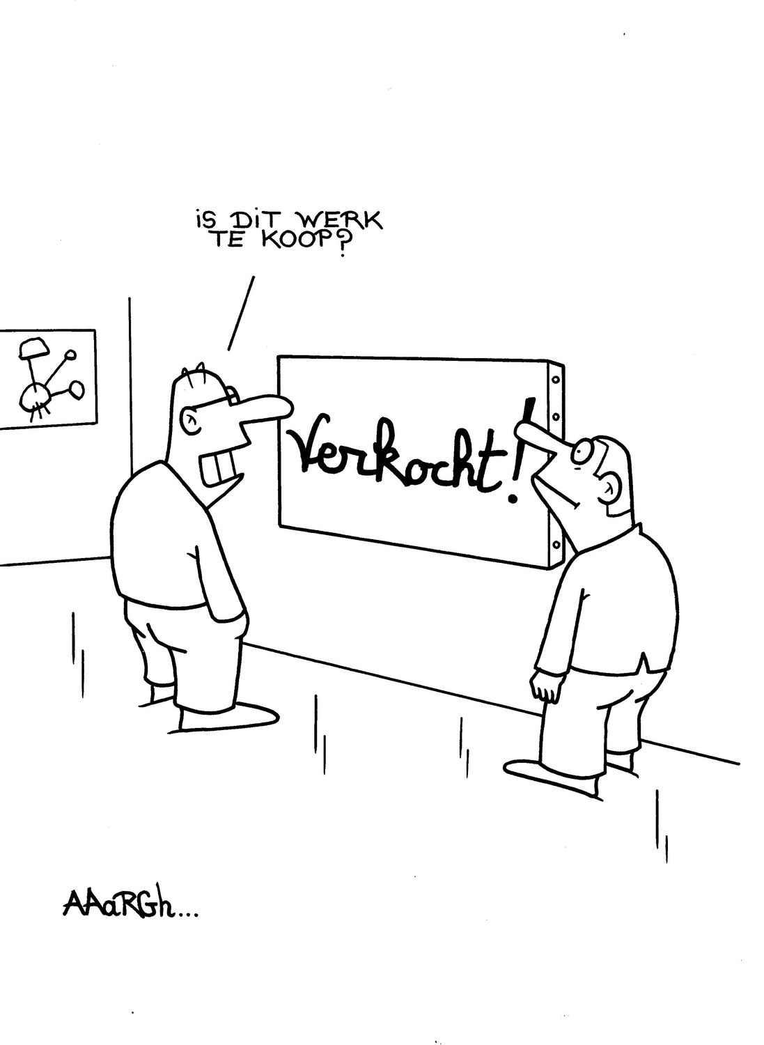 Originele cartoon: Verkocht