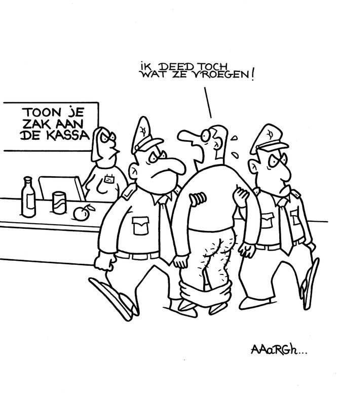 Originele cartoon: Zak