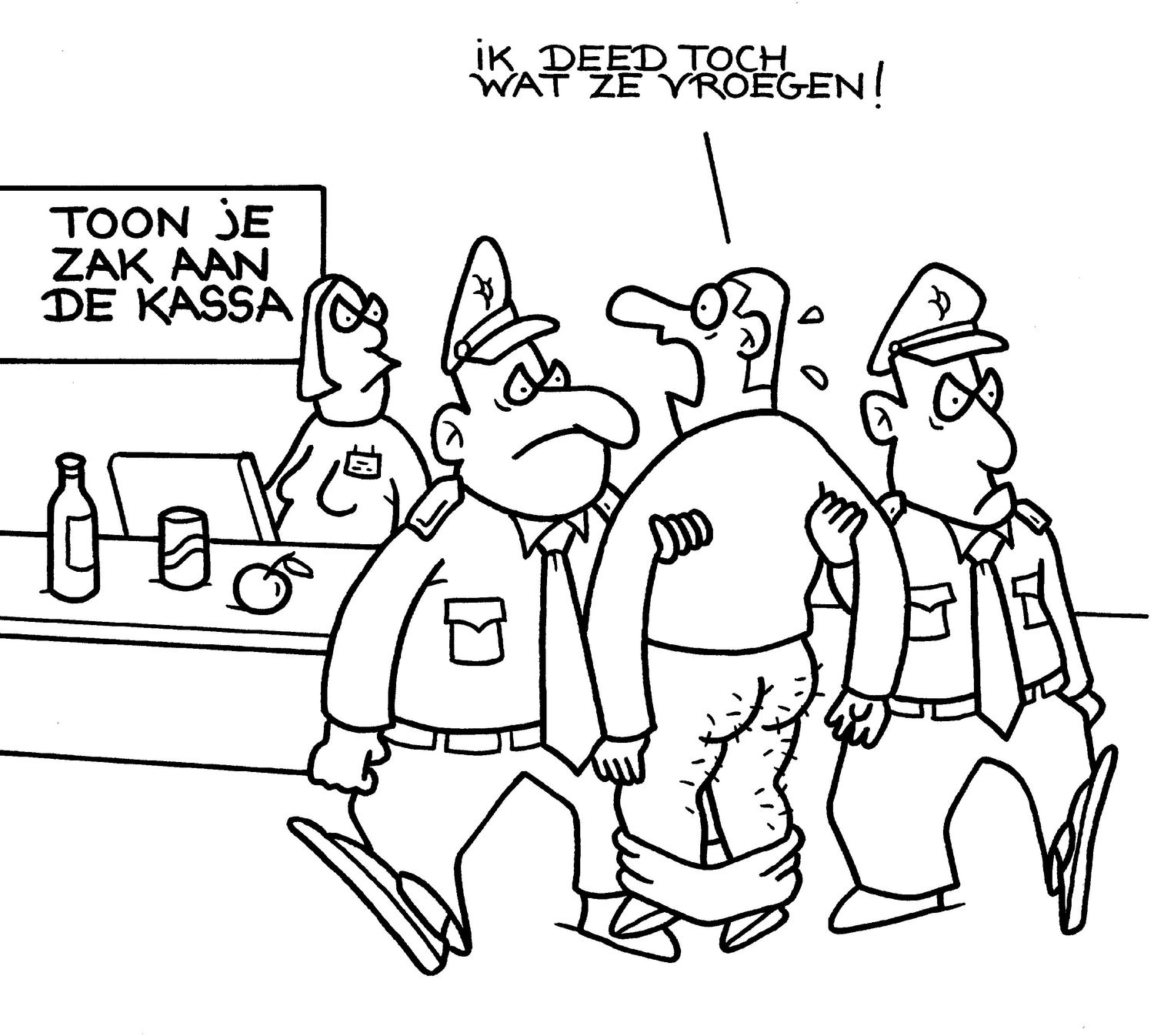 Originele cartoon: Zak