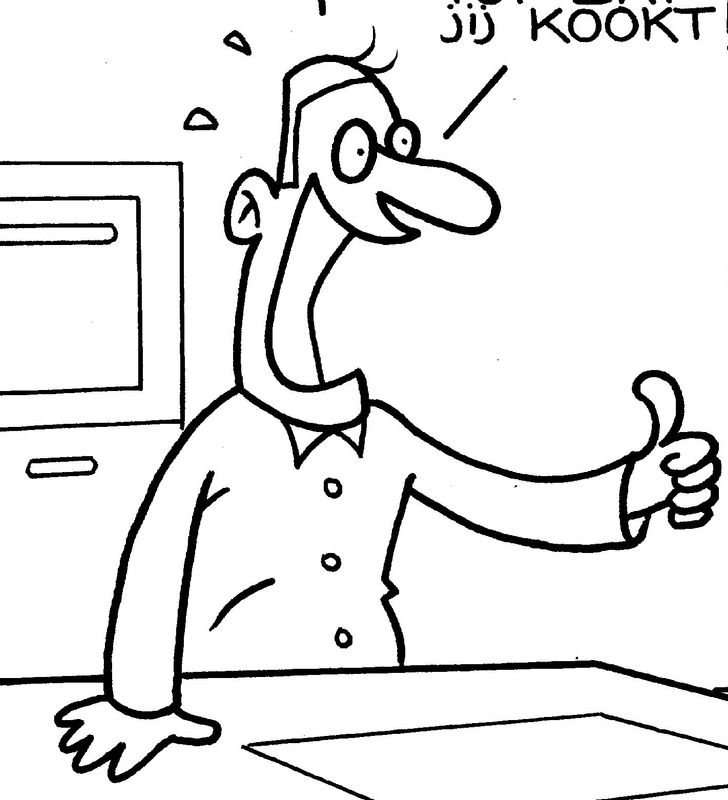 Originele cartoon: Keuken