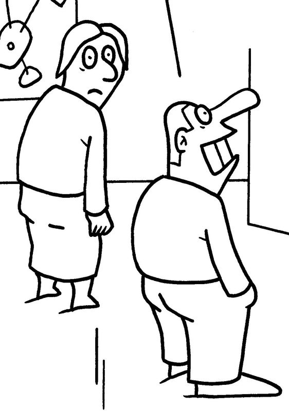 Originele cartoon: Museum
