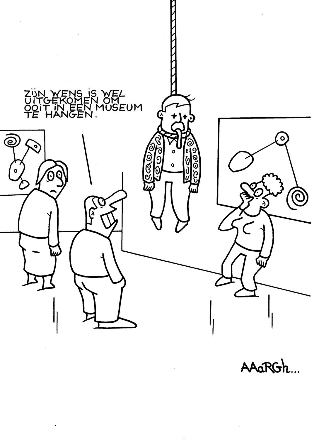 Originele cartoon: Museum