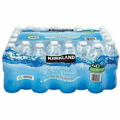 Kirkland Signature - Agua Potable Purificada,16.9 Onzas, 40 Botellitas