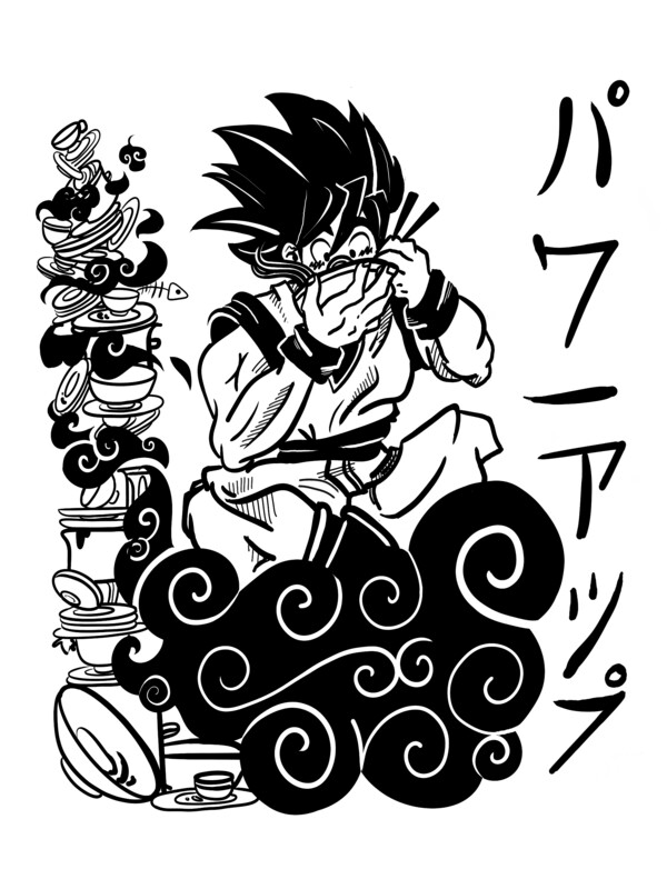 11 x 14 Goku Print