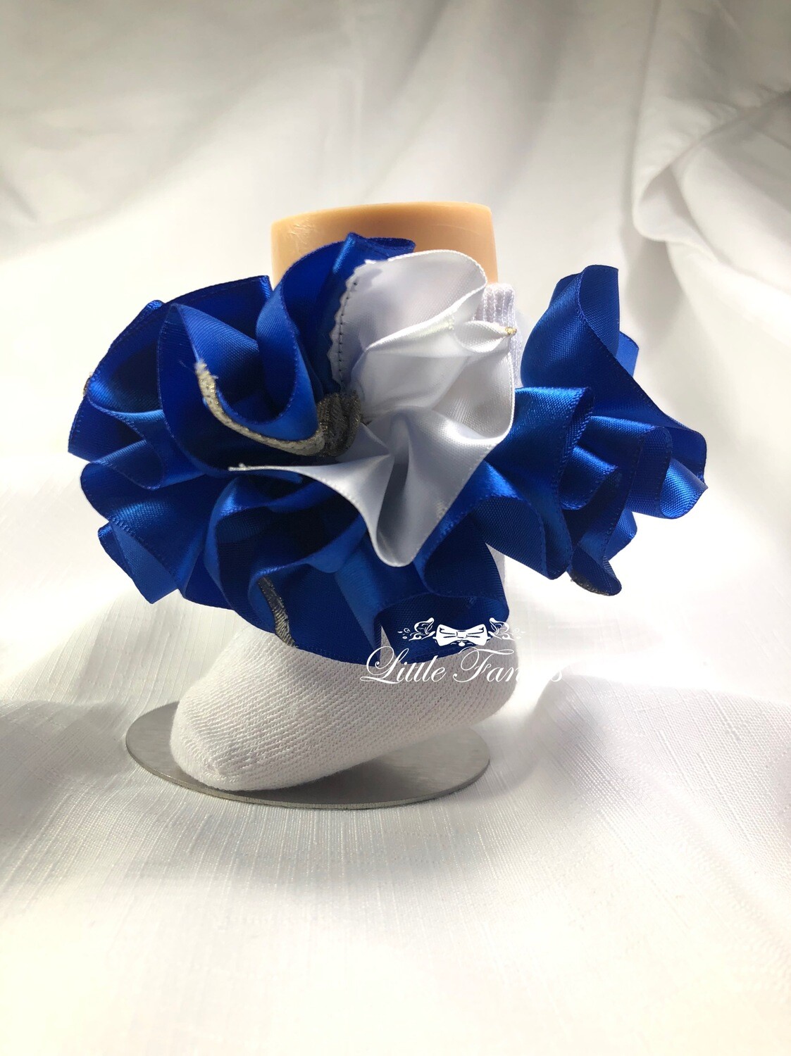 Royal Blue and White With Gold