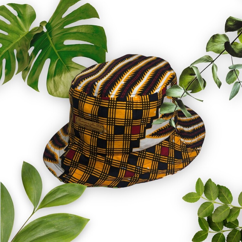 Reversible Ankara Bucket Hat  Fisherman&#39;s hat, Pail Hat
