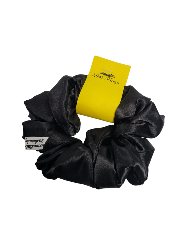 Black Satin Scrunchie
