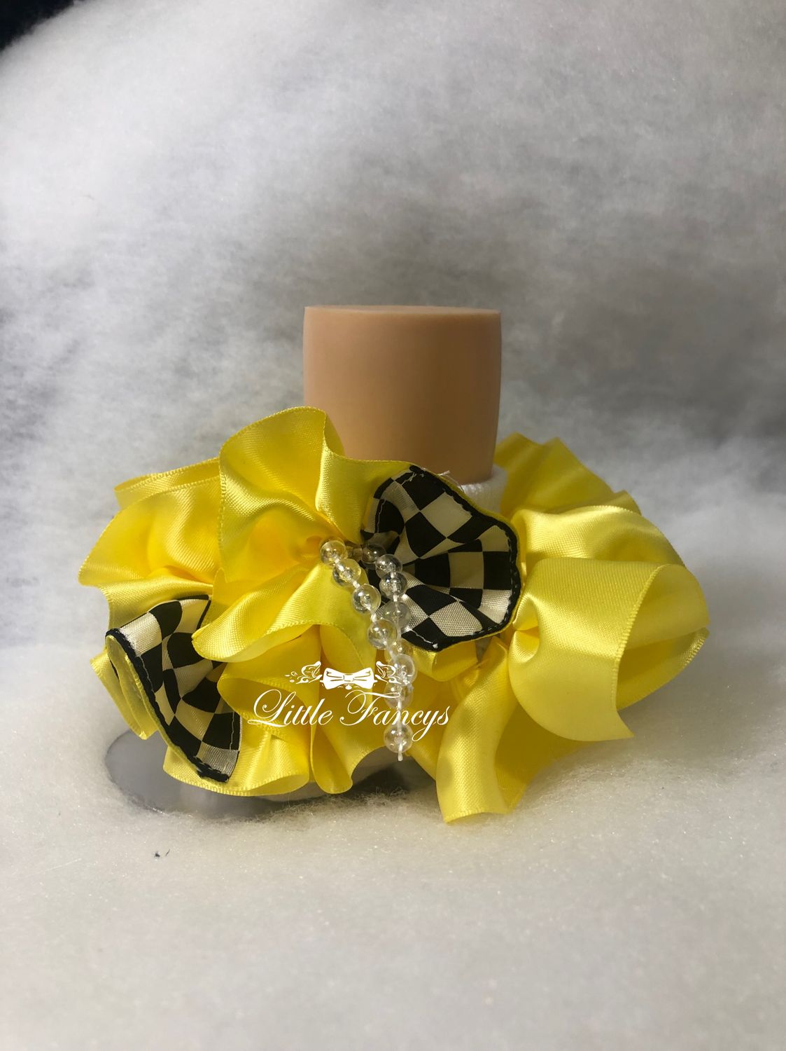 Sunshine Checkered Ruffle Socks