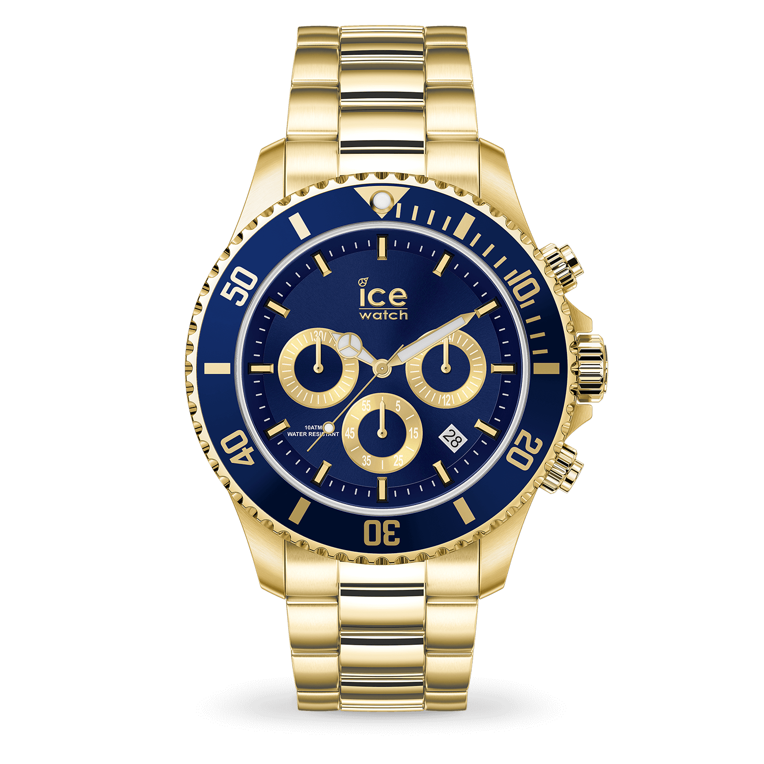 Gold cheap ice watch
