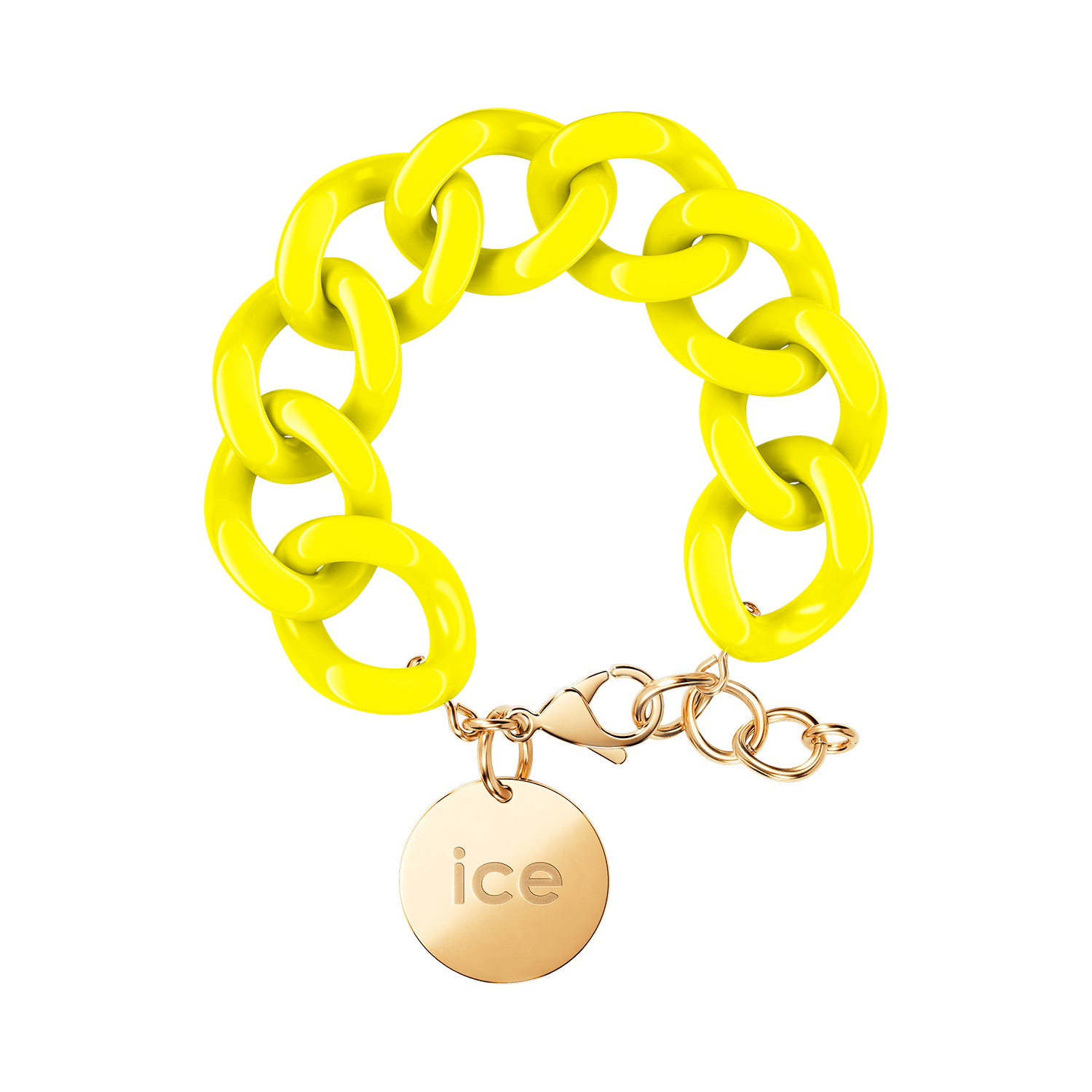 Chain bracelet - Flashy yellow