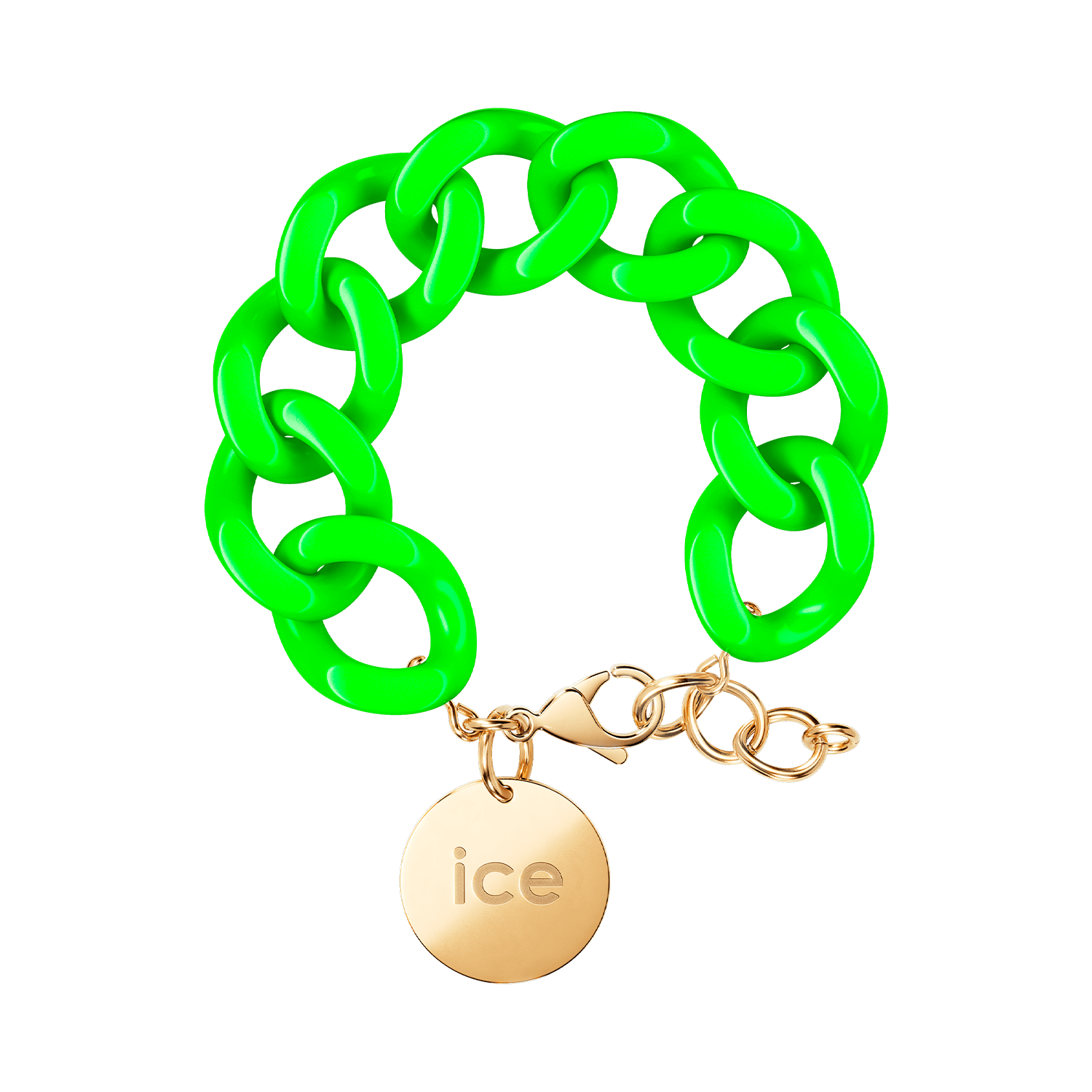 Chain bracelet - Flashy green