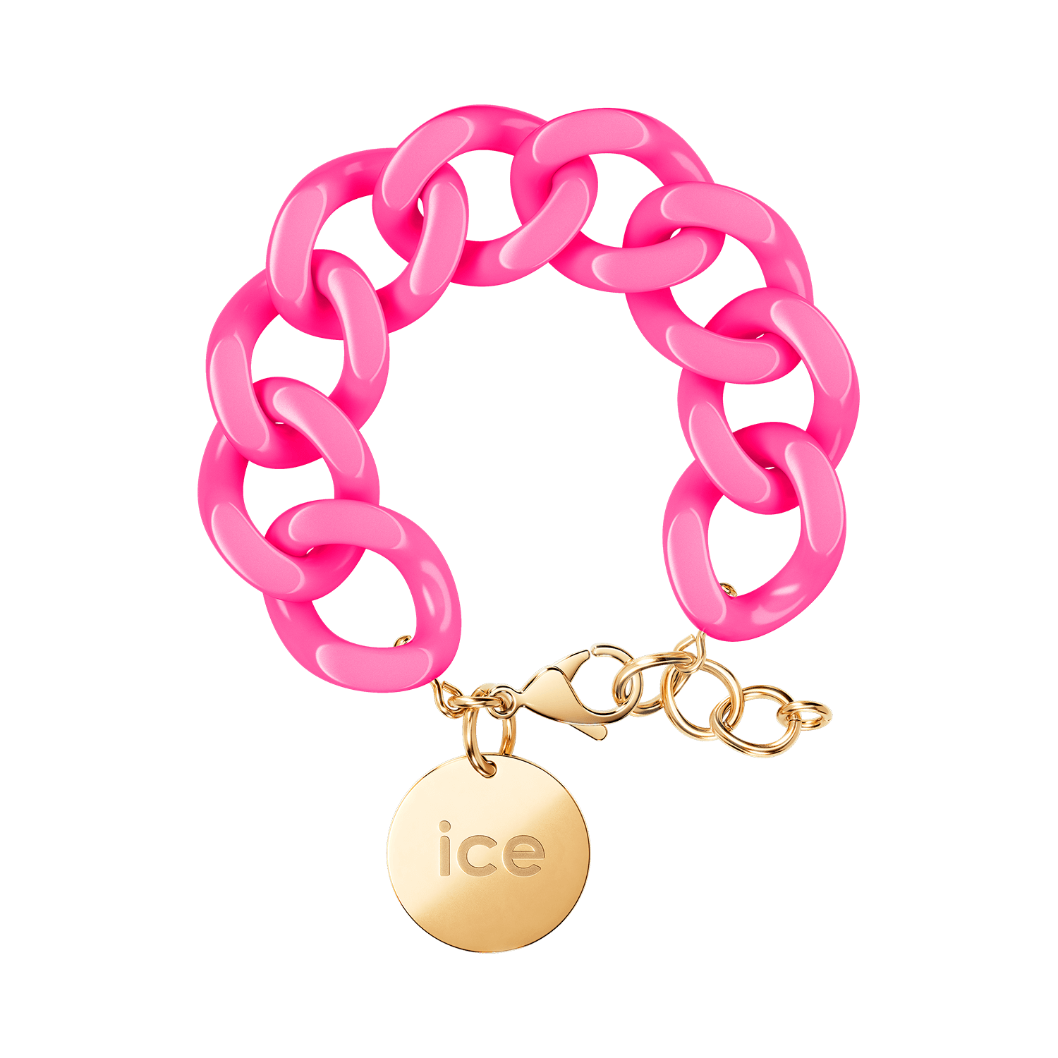 Chain bracelet - Neon pink