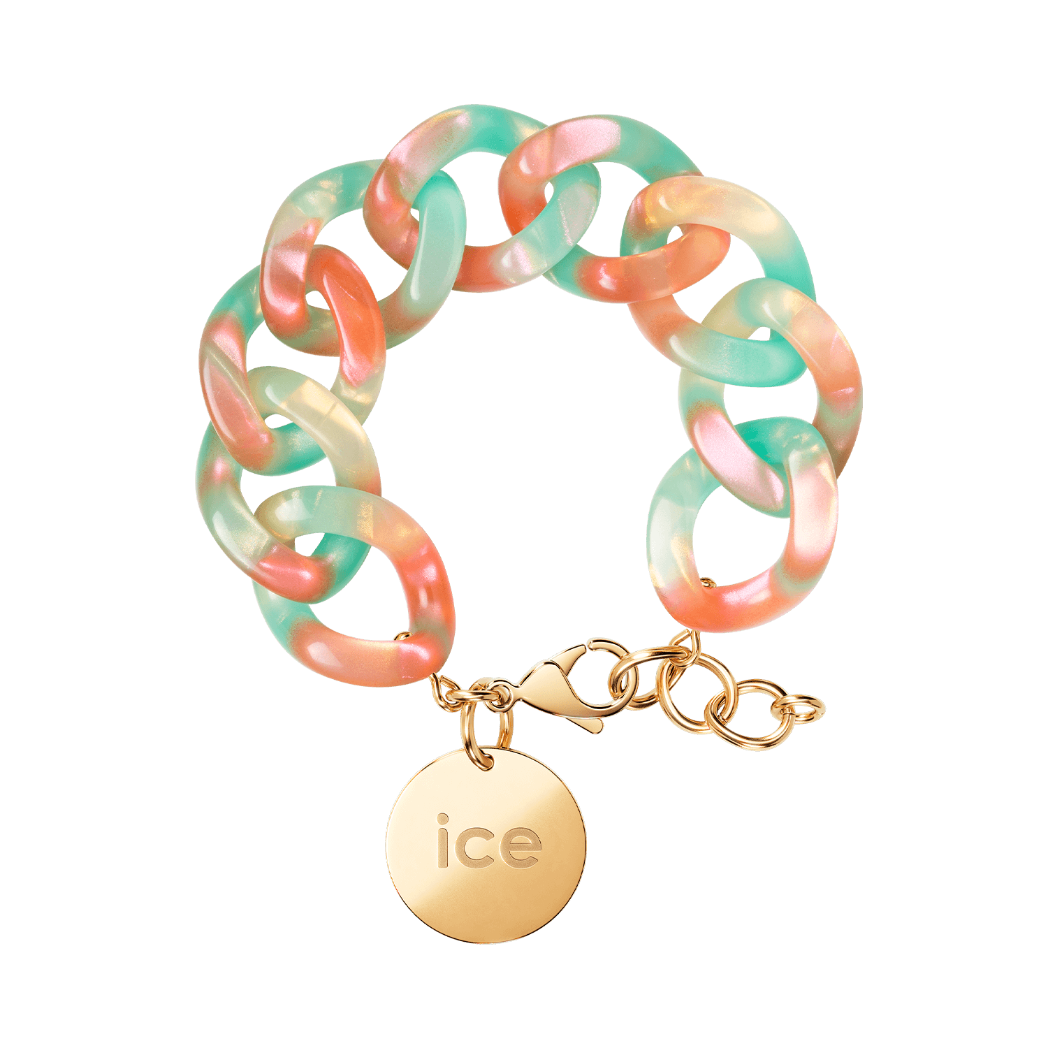 Chain bracelet - Turquoise nude