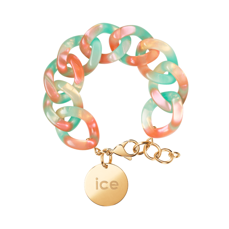 Chain bracelet - Turquoise nude