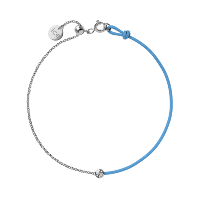 Diamond bracelet - Blue - Half chain