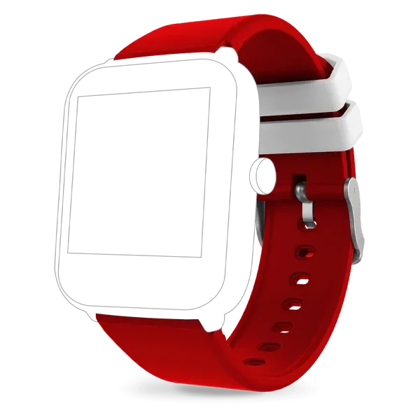 Band - ICE smart junior - Red passion - Silver bkl