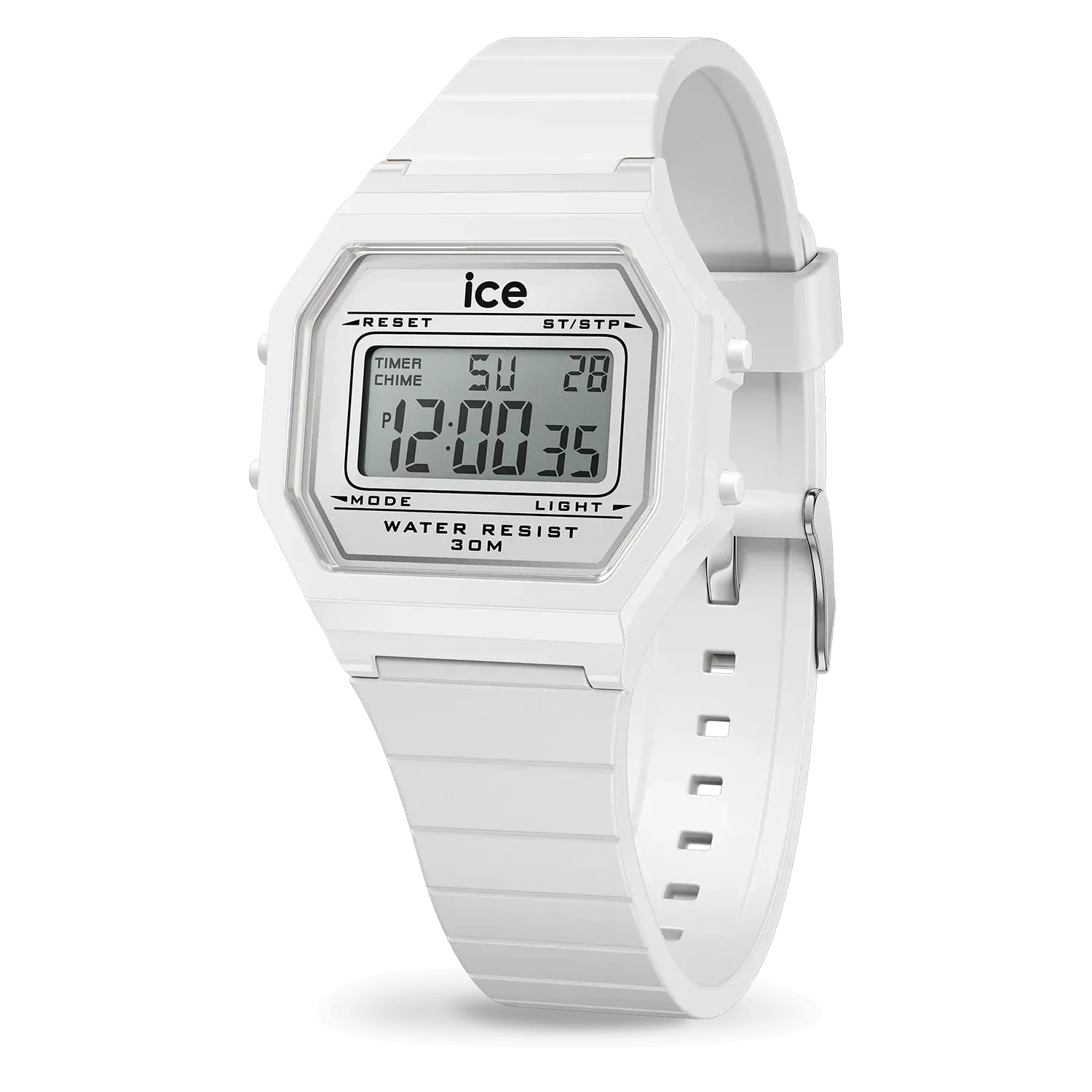 ICE digit retro clear - White