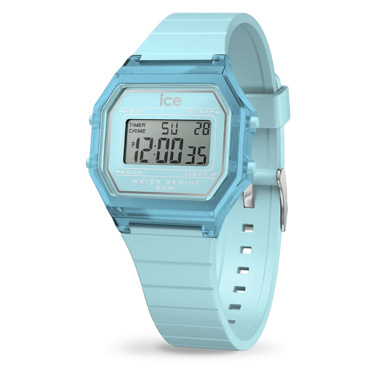ICE digit retro clear - Sky blue