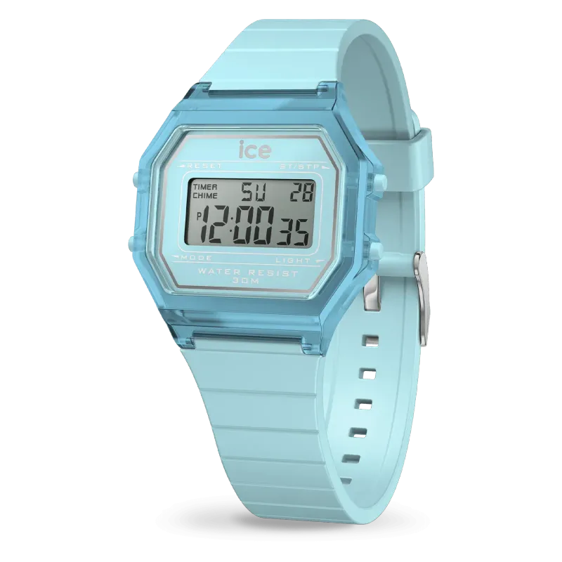 ICE digit retro clear - Sky blue