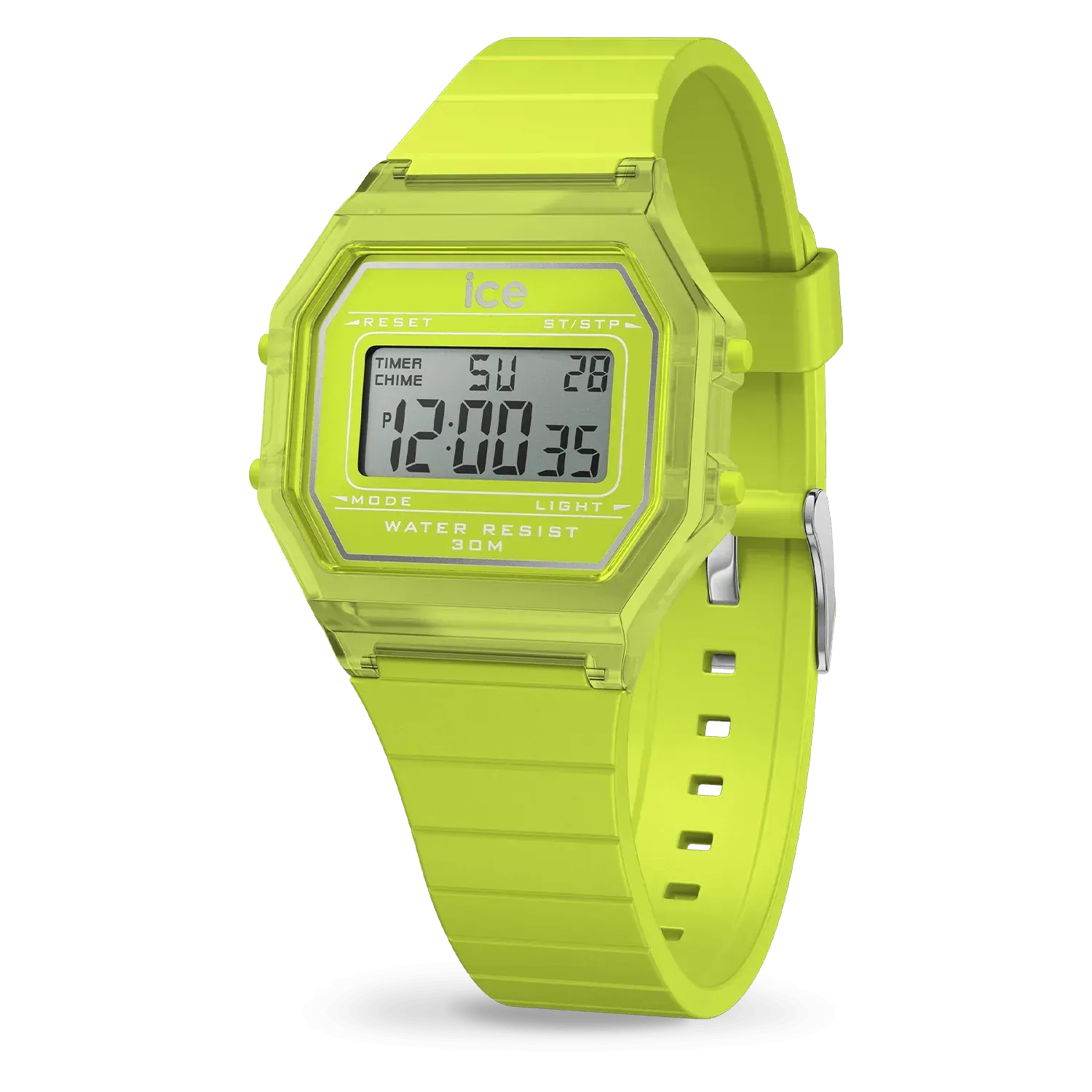 ICE digit retro clear - Green lime