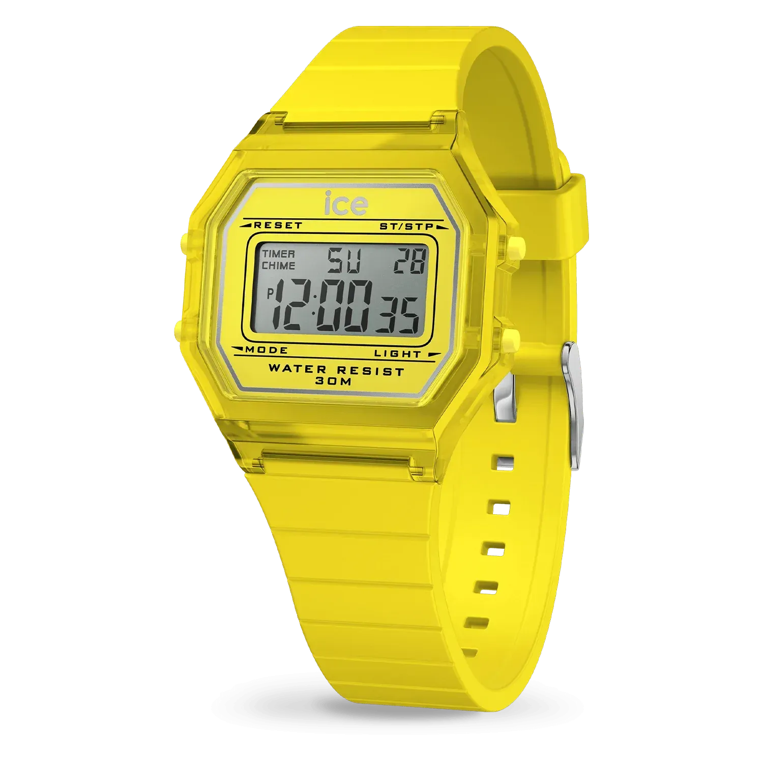 ICE digit retro clear - Electric Yellow