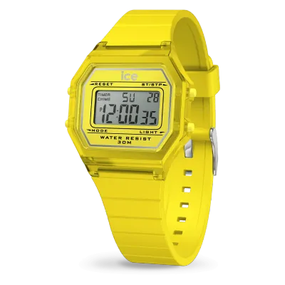 ICE digit retro clear - Electric Yellow