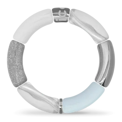 Bella bracelet - Blue silver white