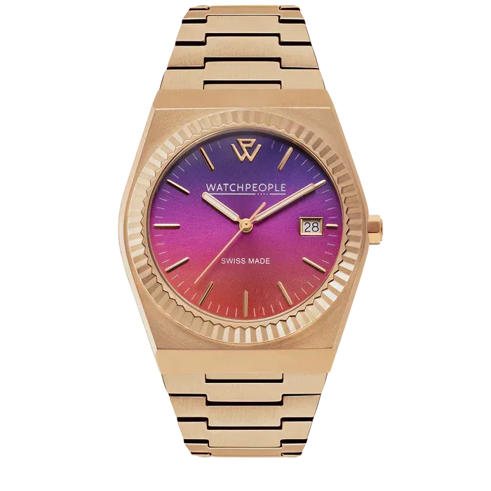 WP1 - Metal rose-gold brushed - Night pink