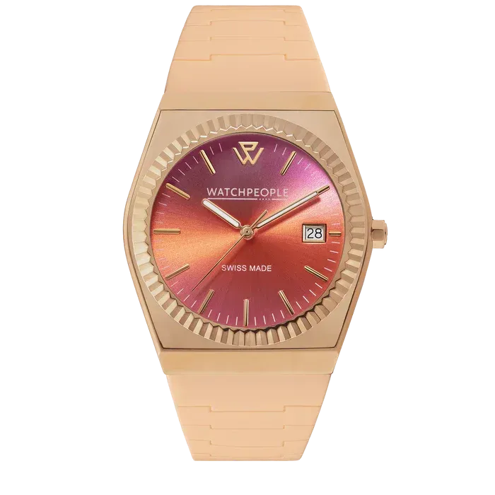 WP1 - Metal gold - Sili - Sunset peach