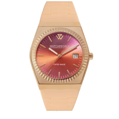 WP1 - Metal gold - Sili - Sunset peach