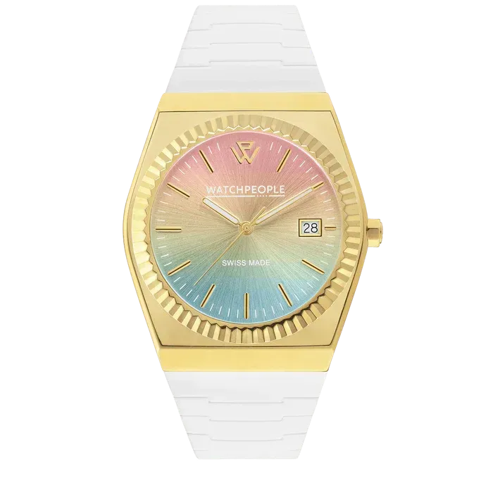 WP1 - Metal gold - Sili - White - Rainbow