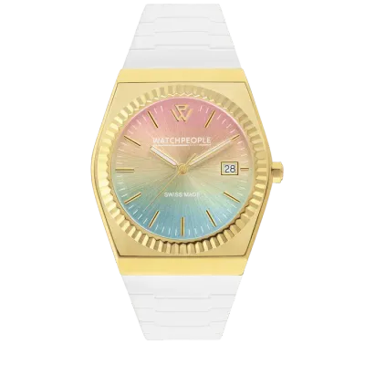 WP1 - Metal gold - Sili - White - Rainbow