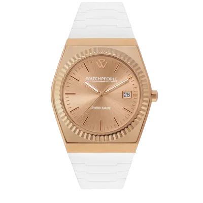 WP1 - Metal rose-gold - Sili - White - Peach