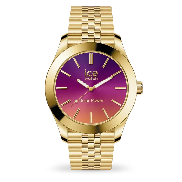 ICE steel solar - Gold - Night pink