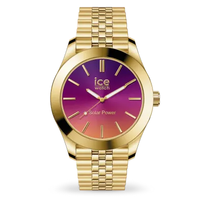 ICE steel solar - Gold - Night pink
