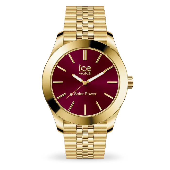 ICE steel solar - Gold - Burgundy