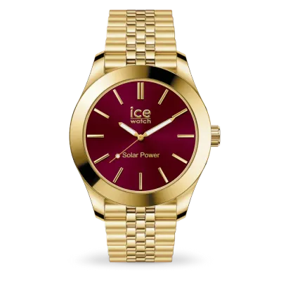 ICE steel solar - Gold - Burgundy