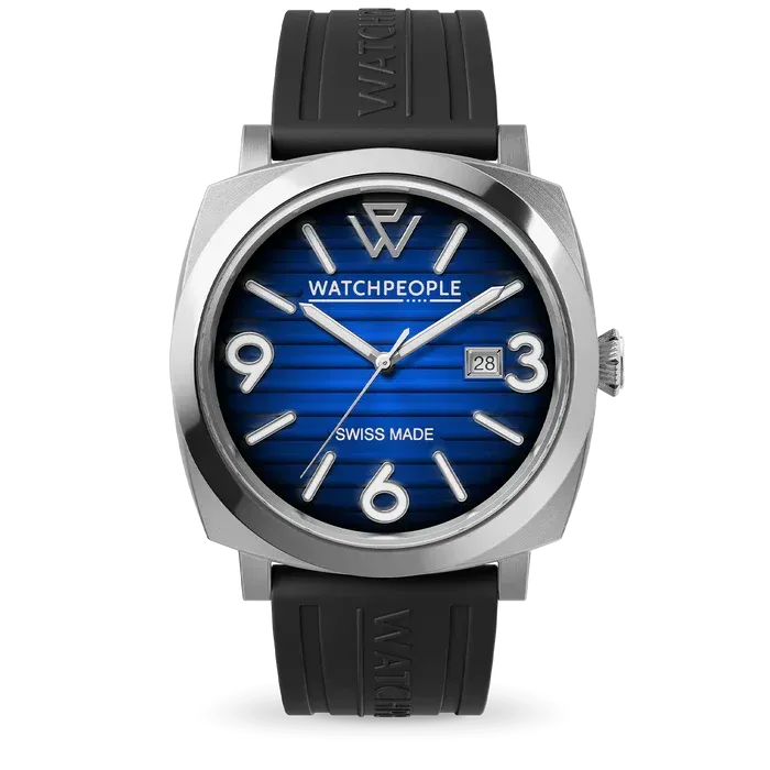 WP2 - Metal silver - Black - Blue radial