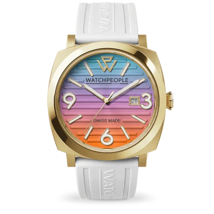 WP2 - Metal gold - White - Rainbow