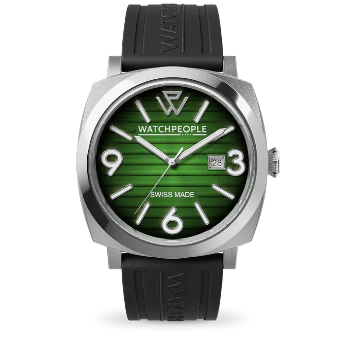 WP2 - Metal silver - Black - Green radial